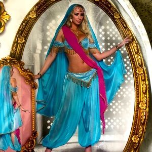 New Princess Jasmine Gypsy Halloween Costume